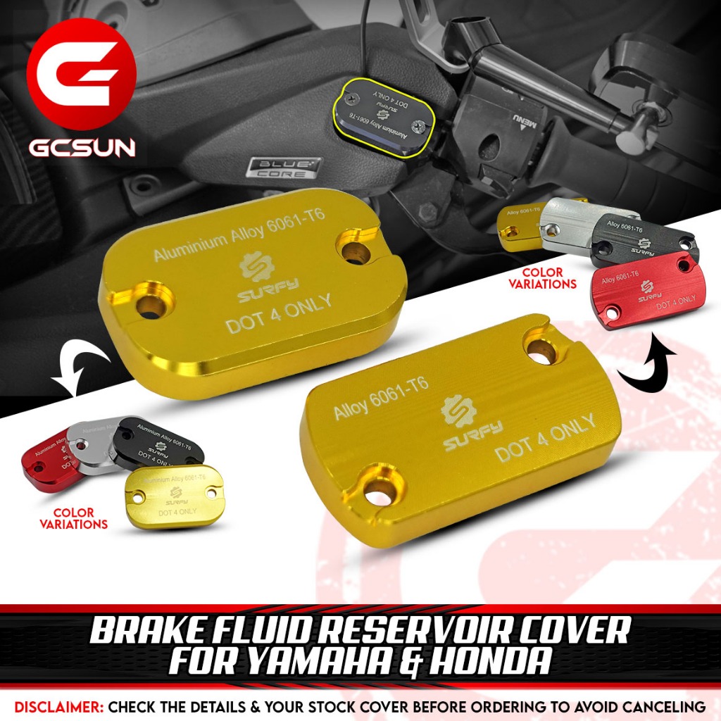 Honda CNC Brake Master Cap Front Brake Fluid Cover Aluminium Alloy Cant