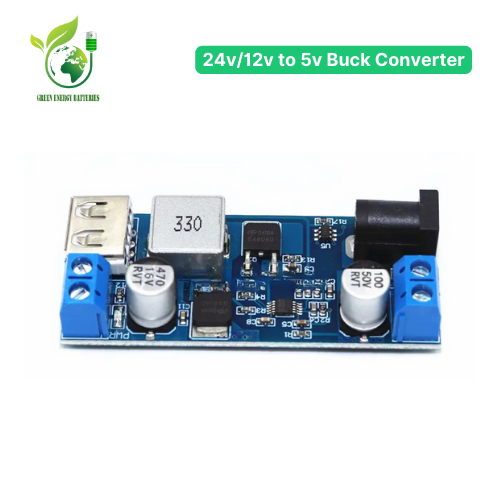 24V/12V to 5V Buck Converter USB Mobile Phone DC-DC Step-down Module ...
