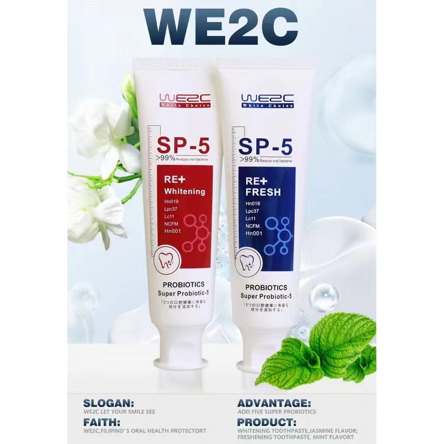WE2C Whitening Toothpaste Teeth Cleaning Toothpaste SP-5 Remove Plaque ...
