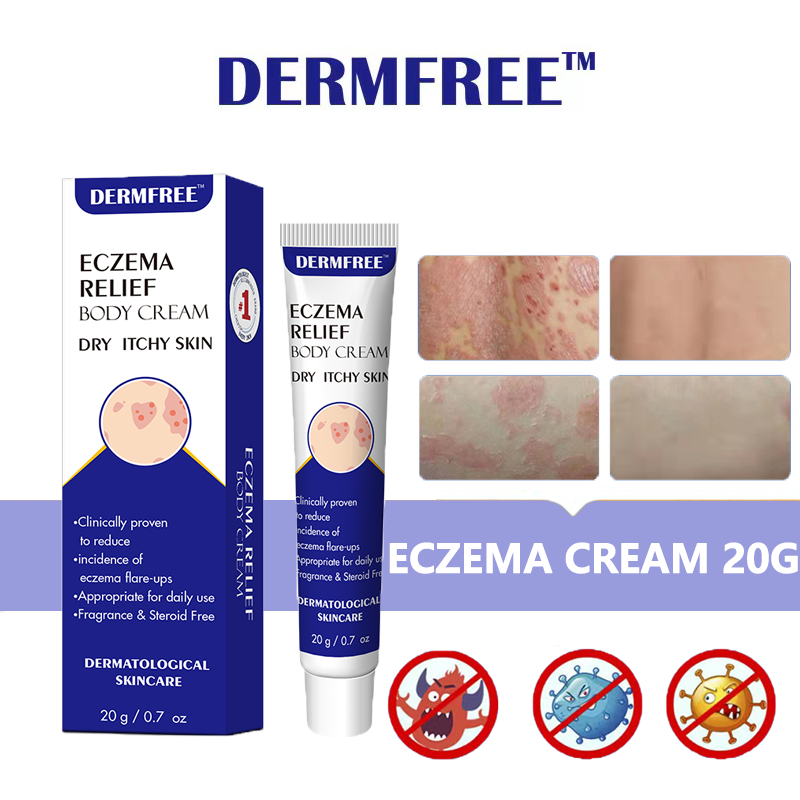 DERMFREE Eczema Cream丨Psoriasis Dermatitis Antibacterial Itching Relief ...