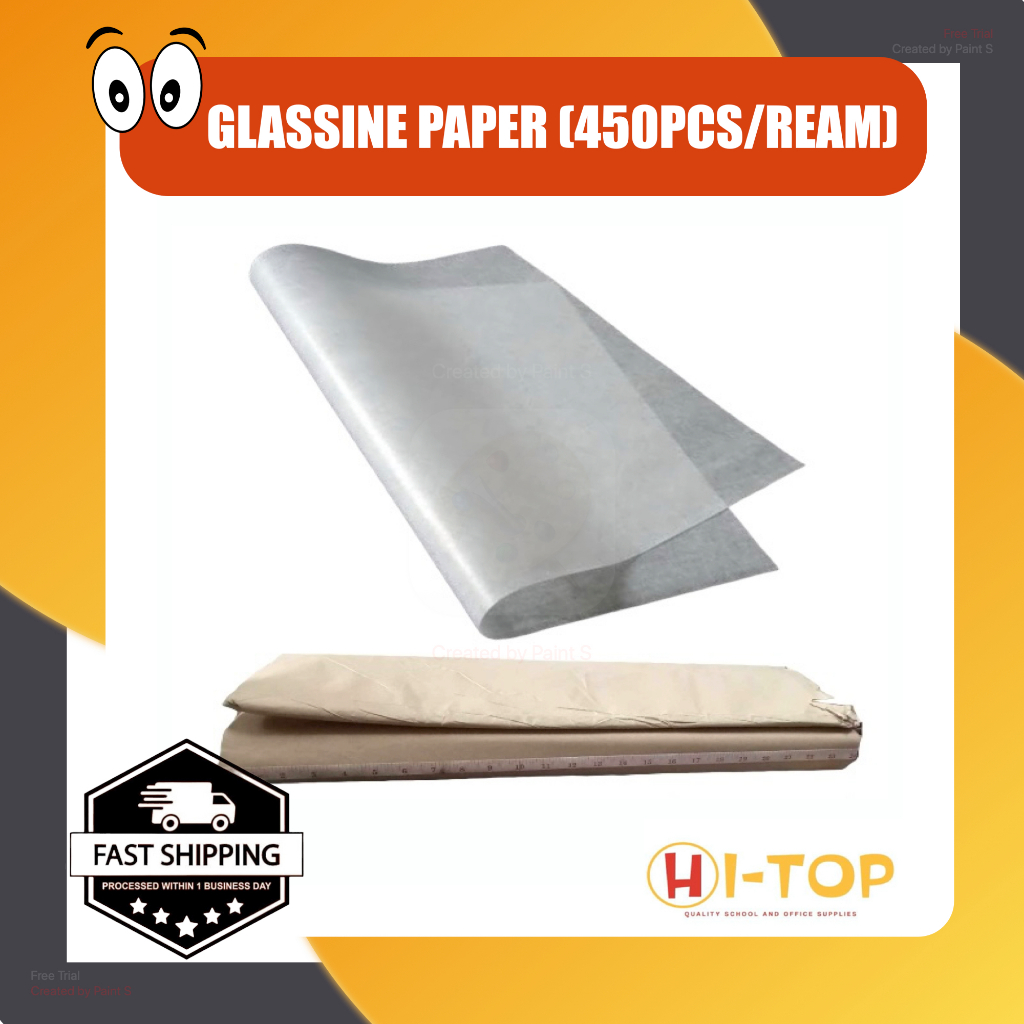 Glassine Wax Paper Sold Per Ream (480 Sheets Ream) 