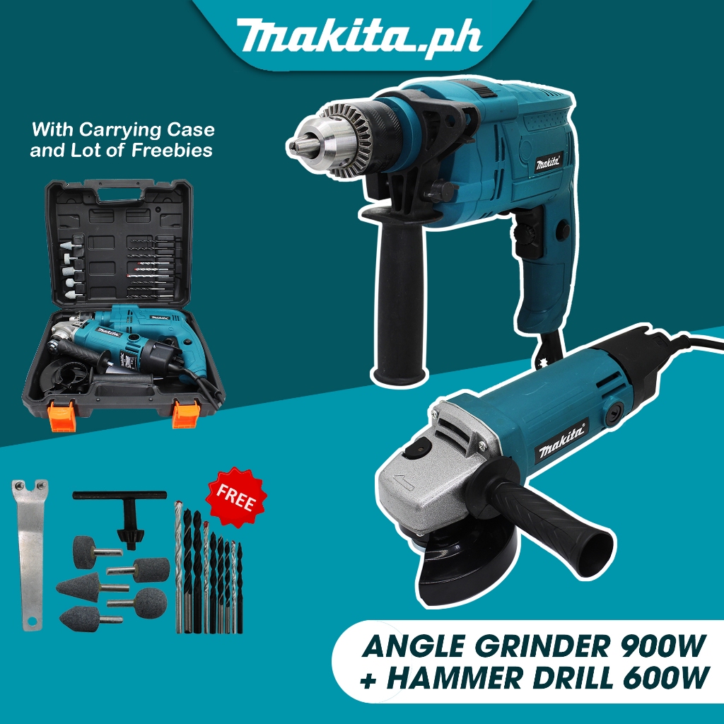 Makita grinder and drill set hotsell