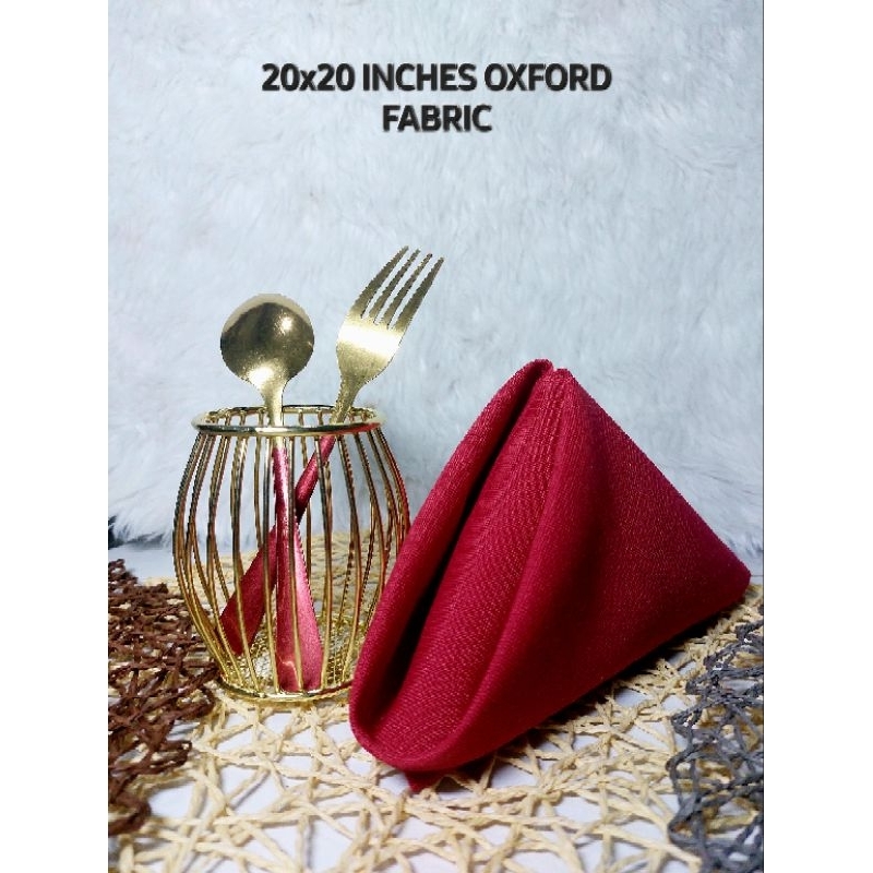 Oxford Red Cloth Table Napkin 20x20 | Premium Weave | Minimalist Dinner ...