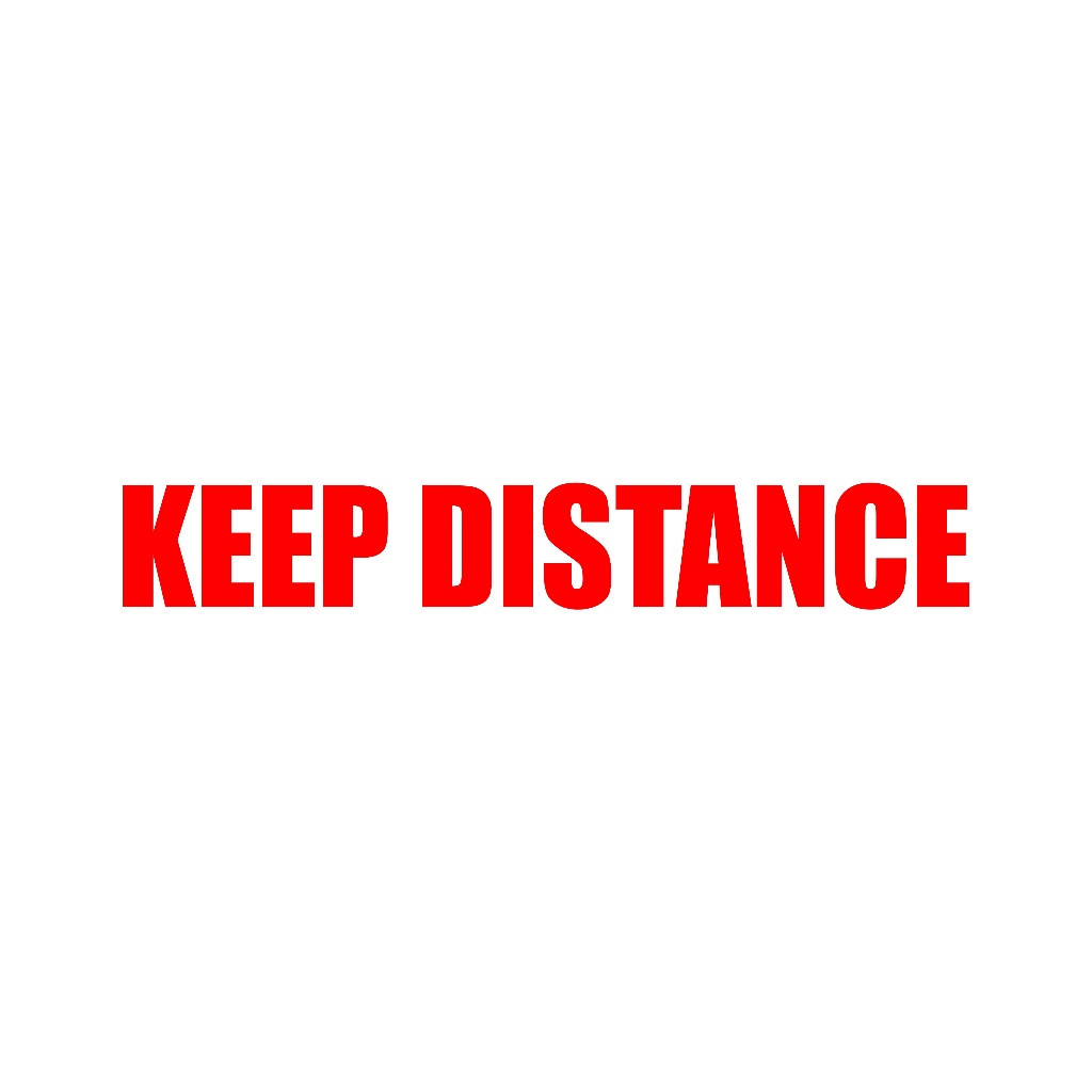 KEEP DISTANCE STICKER,Good for Truck and L300 vehicle | Shopee Philippines