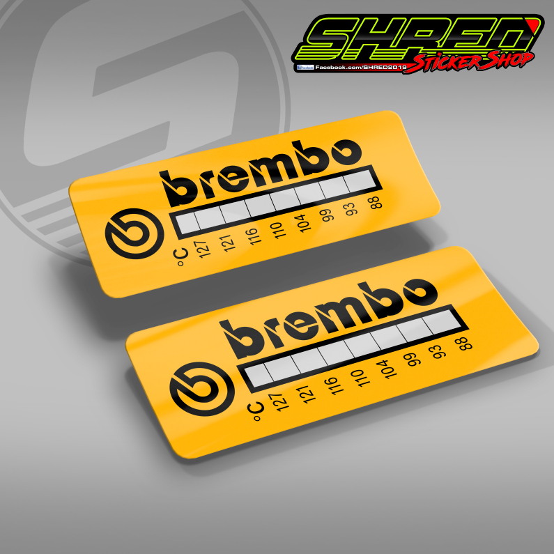 Brembo Caliper Temp Sticker (PAIR) Shopee Philippines