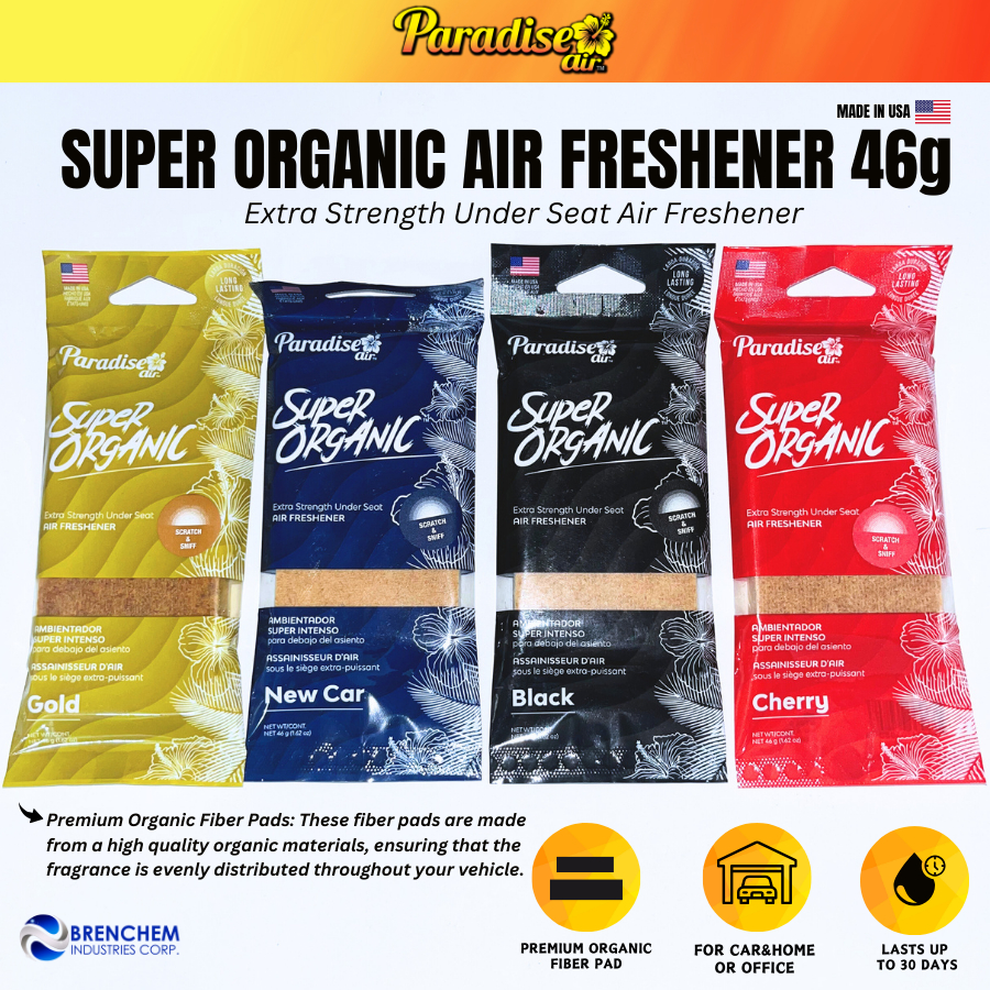 Paradise Air Super Organic under seat air freshener/Made in USA