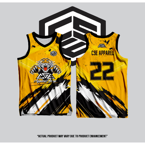 CS ESPINO YELLOW TIGER SUBLIMATION BASKETBALL JERSEY FREE CUSTOMIZE TEAM NAME SURNAME AND NUMBER Shopee Philippines