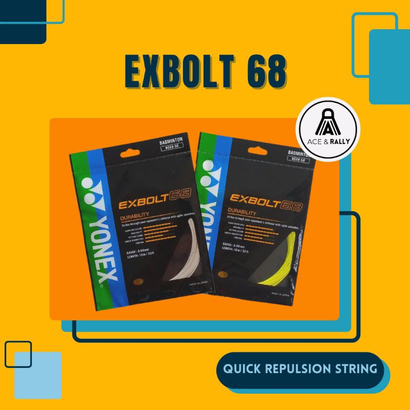 YONEX Exbolt 68 Badminton String | Shopee Philippines