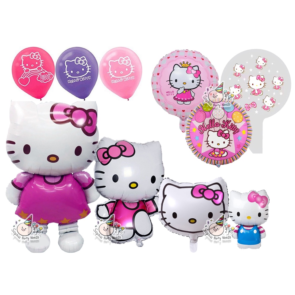 Hello Kitty Foil Balloon Complete all Sizes Big to small to mini ...