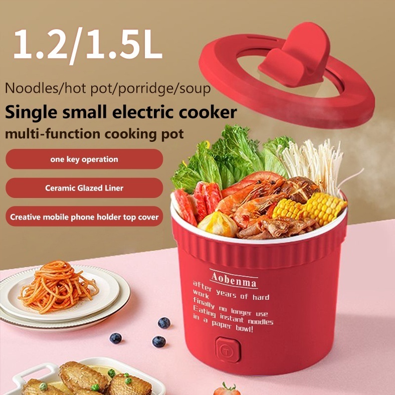 Mini Rice Cooker Small With Steamer Non Stick Pan Hot Pot Multifunctional Electric Cooker