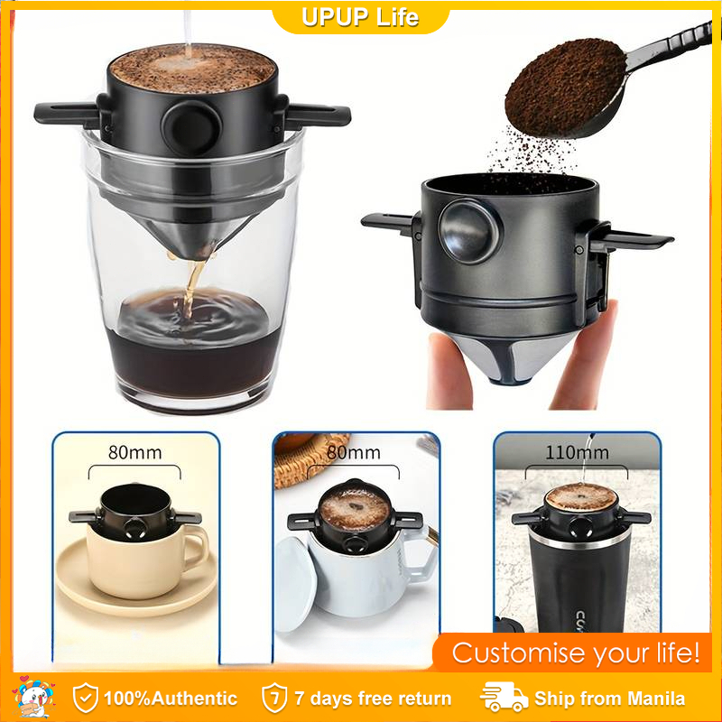 Foldable Coffee Filters Portable Reusable Coffee Dripper Coffee Filters ...