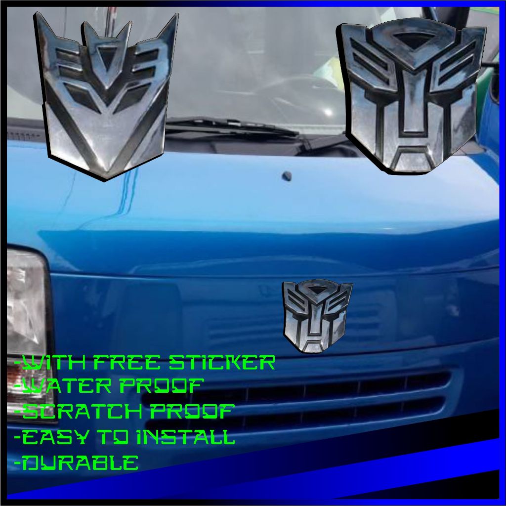 3D Logo Protector Autobot Transformers Emblem Badge | Shopee Philippines