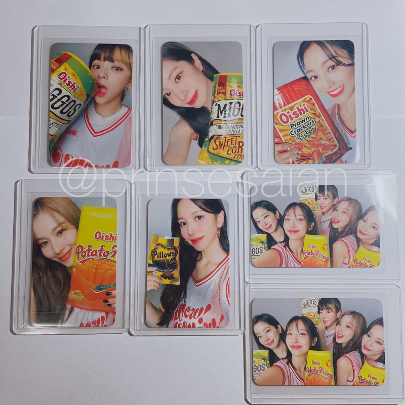 Twice X Oishi Owow Snacktacular Pc Photocards With Toploader Shopee