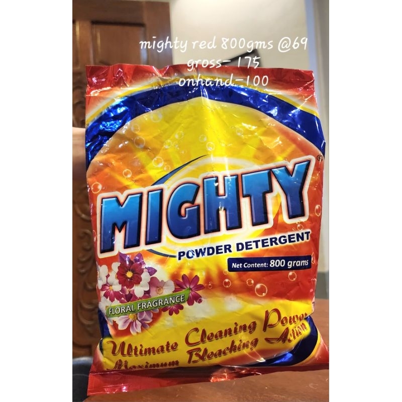 MIGHTY CLEAN Powder Detergent Floral Fragrance 800g | Shopee Philippines