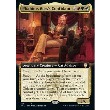 Phabine, Boss's Confidant (extended Art) - Commander: Streets Of New 