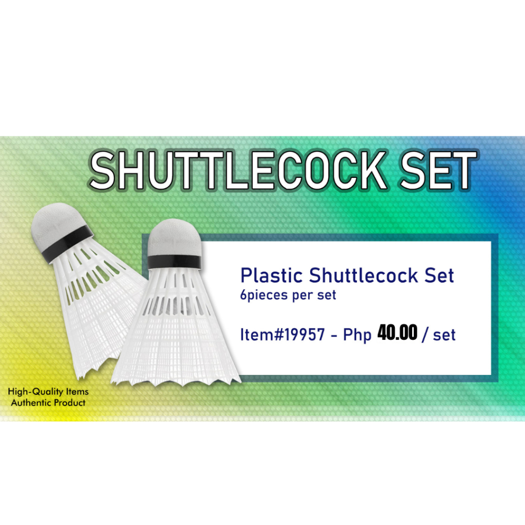 Plastic Shuttle Cock Set With six pieces per set | Shopee Philippines
