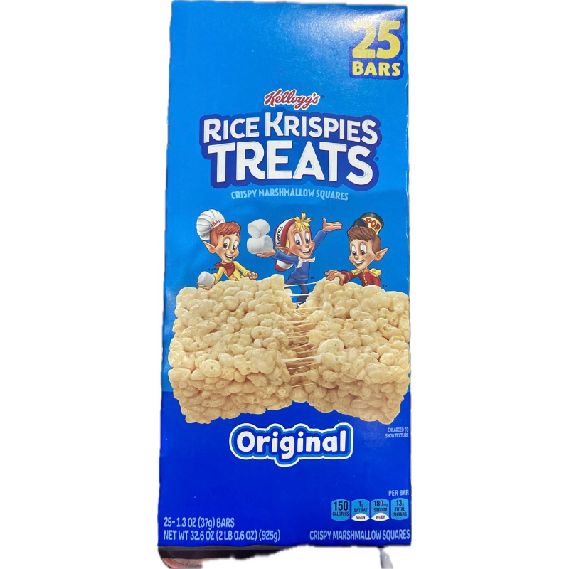 Kellogg’s Rice Krispies Treats / 925g/ 25 bars/ Expiration Aug 2024
