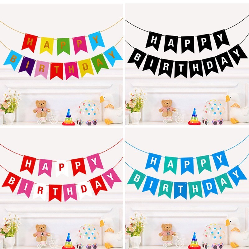 Happy Birthday Banner Party Supplies Decorations Banner Happy Party ...