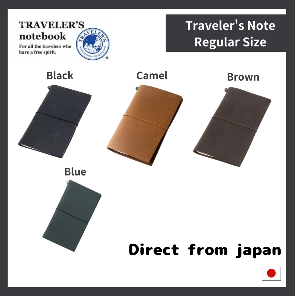 thumbnail image 2 of DESIGNPHIL Traveler’s Notebook Regular Size In Camel Leather | Handcrafted Refillable Journal With Cotton Case | Perfect For Journaling, Sketching, And Memories 2 of 12