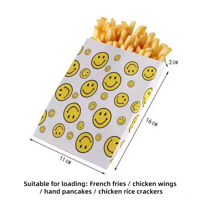 Bread Fried Chicken Hamburger French Fries Baking Packaging Paper Bagoil Proof Pastry Bag 6406