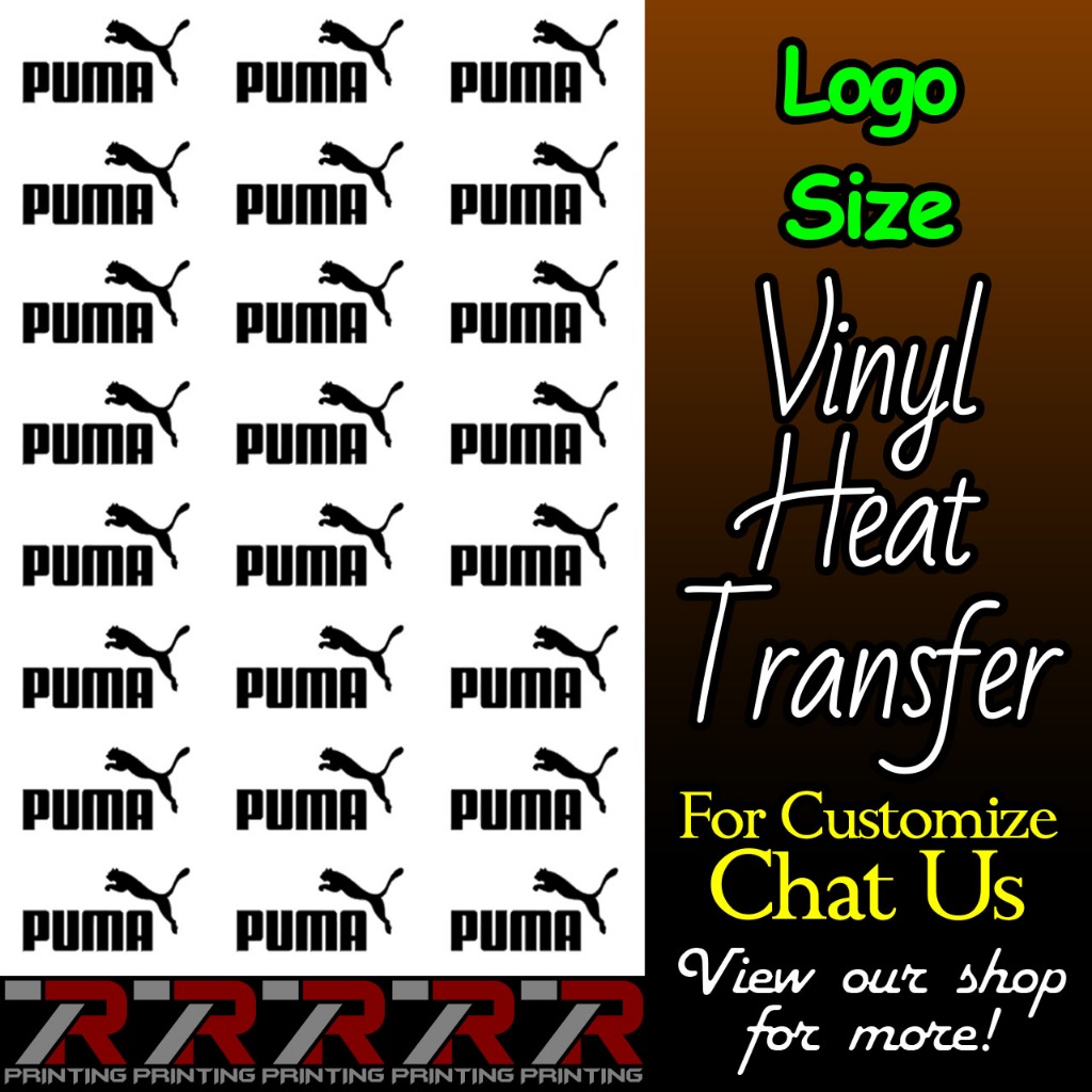 Puma Logo Heat Transfer Vinyl Sticker For T-Shirt / Clothes / Fabric ...