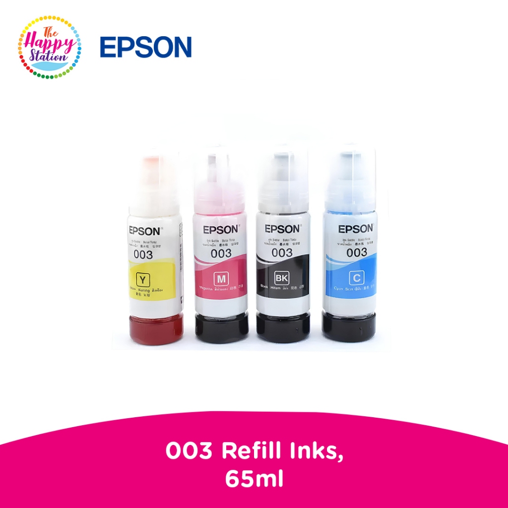 EPSON | 003 Refill Inks, 65ml compatible with Epson L series printers ...
