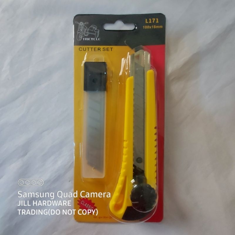 HEAVY DUTY CUTTER SET WITH FREE 10 PIECES BLADES | Shopee Philippines