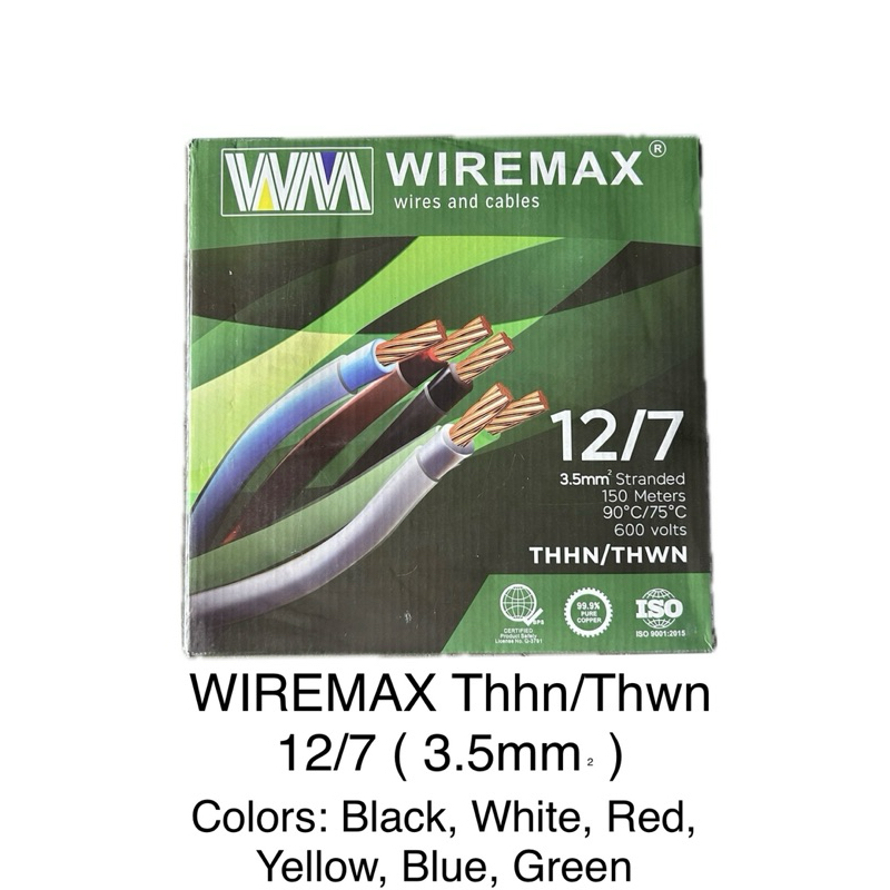 WIREMAX wires and cables THHN/THWN 14/7, 12/7, 10/7, 8/7 Stranded Wire ...