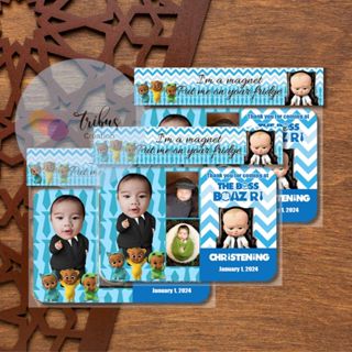 Boss Baby Personalized Ref Magnet For Christening Baptism Birthday 