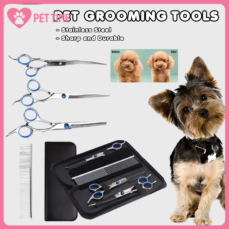 Stunning Pet Scissors With Curved Edges For Dogs image