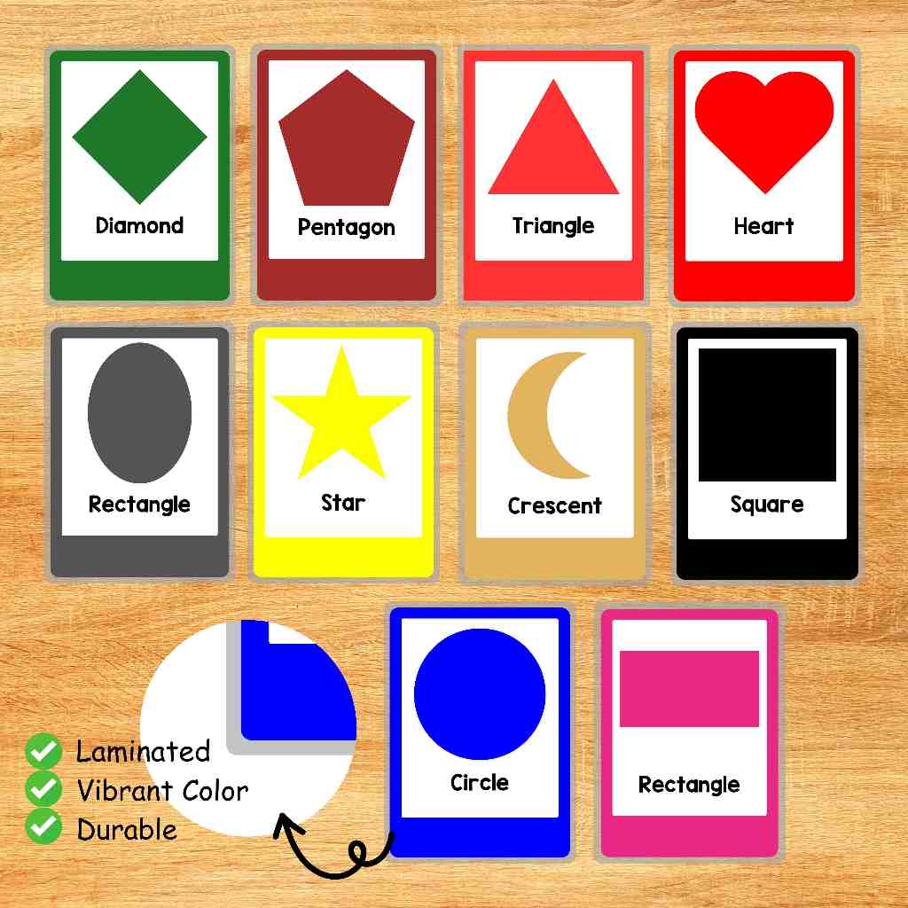Laminated Shapes Flashcards | Shopee Philippines