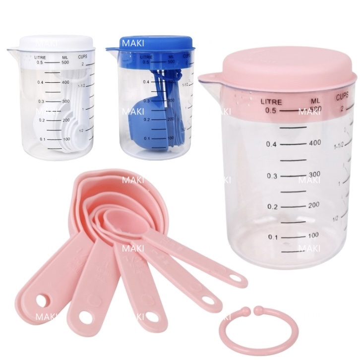 7pcs set plastic measuring cup and spoon set measuring spoons for ...