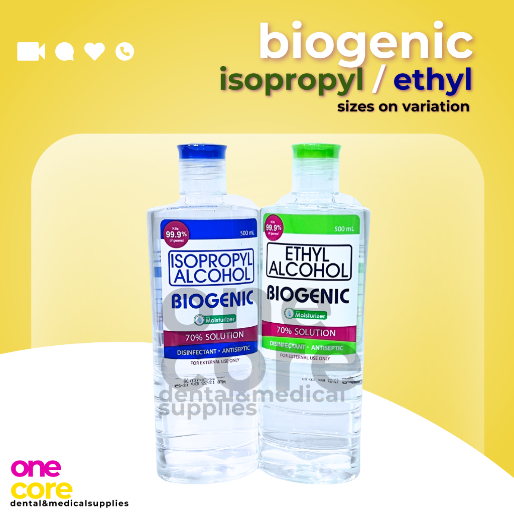 Biogenic Isopropyl and Ethyl Moisturizer Alcohol (75ml, 250ml, 500ml ...