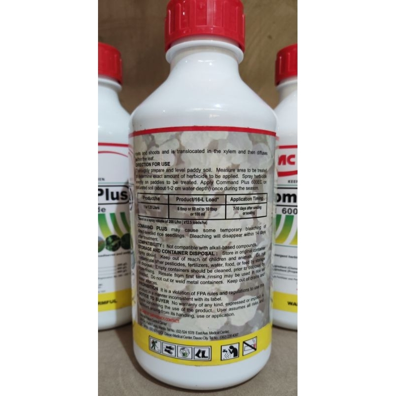 Command Plus 600EC - Liter / Herbicide for rice | Shopee Philippines