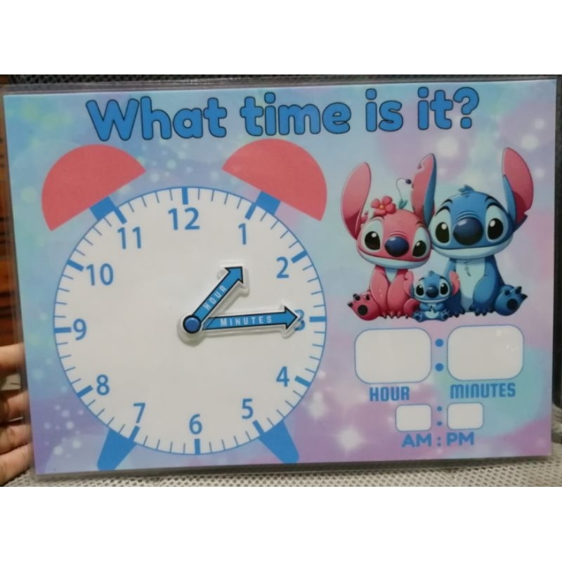 Laminated Clock Telling Time for Kids | Shopee Philippines