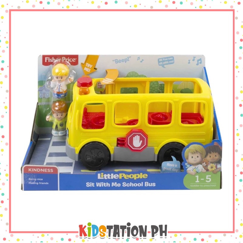 Fisher price school bus little people sales