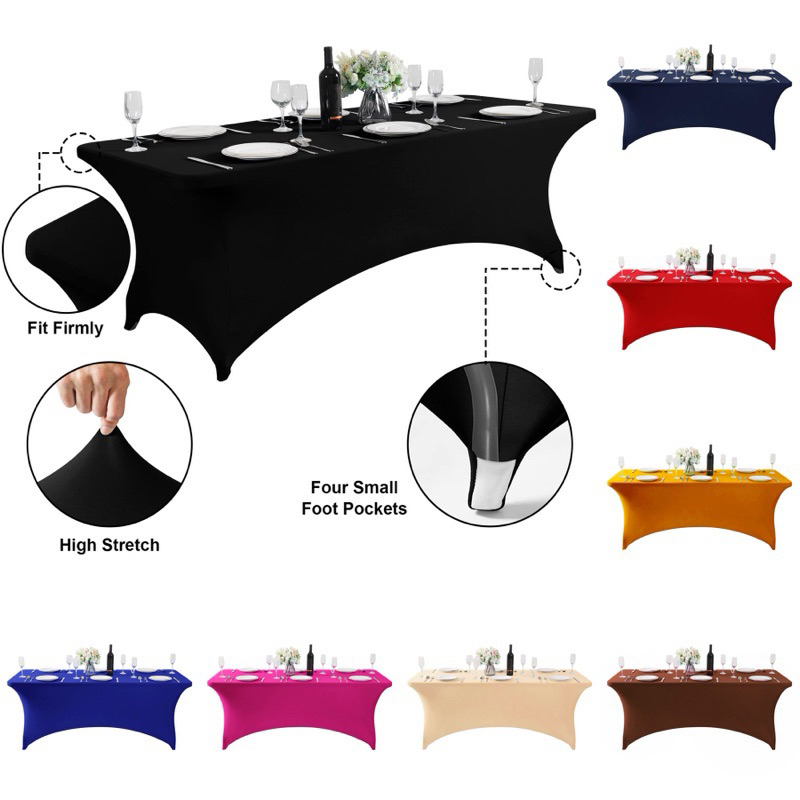 FULL TABLE CLOTH2 Spandex Life.Time. Rectangle Folding Table Cloth ...