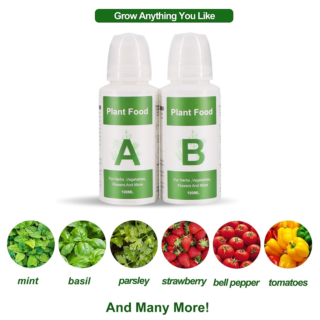 Picture of Hydroponic Nutrient Solution - 1 Set of Plant Food A & B Indoor Garden ...