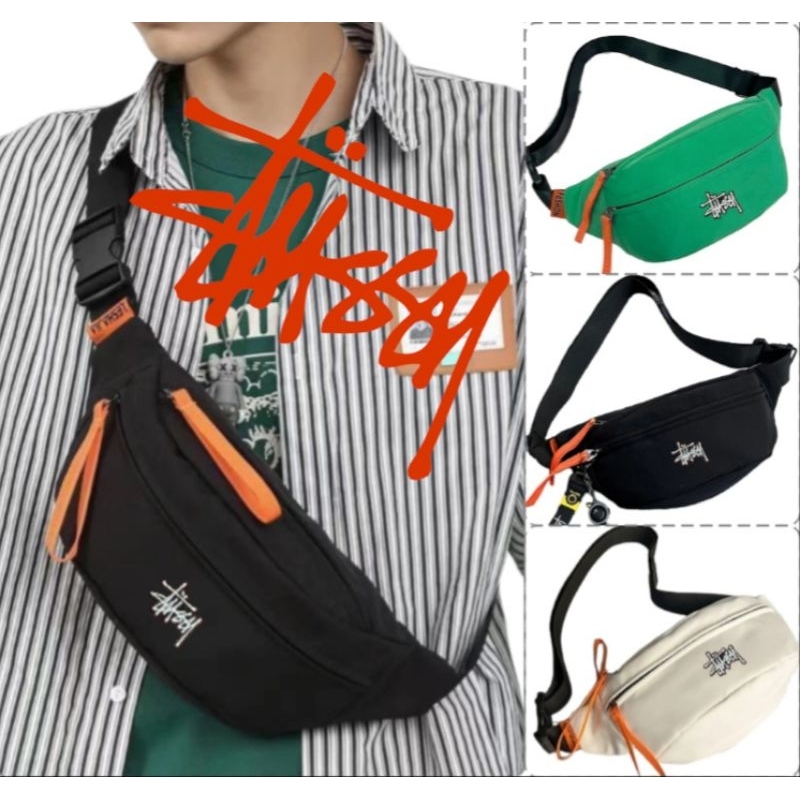 STUSSY CROSS BODY BAG / BELT BAG ( MULTI PORPOSE 3 POCKETS BAG ) FOR ...