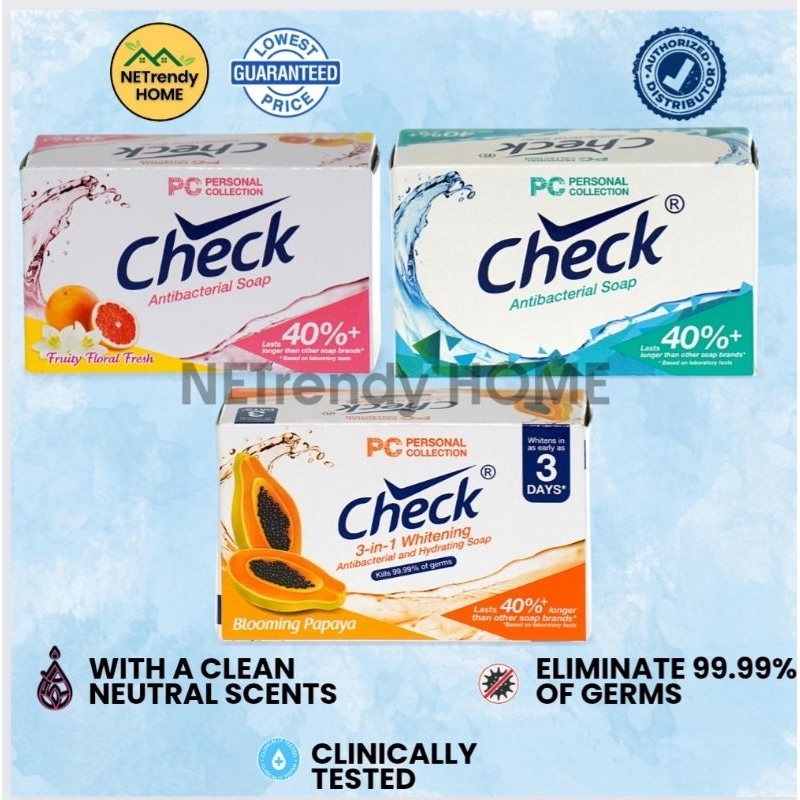 CHECK ANTIBACTERIAL SOAP 130G | Shopee Philippines