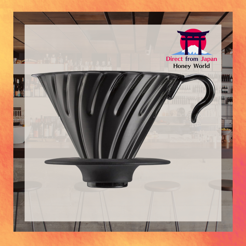 HARIO V60 Metal Coffee Dripper for 14 cups of coffee drip matte black
