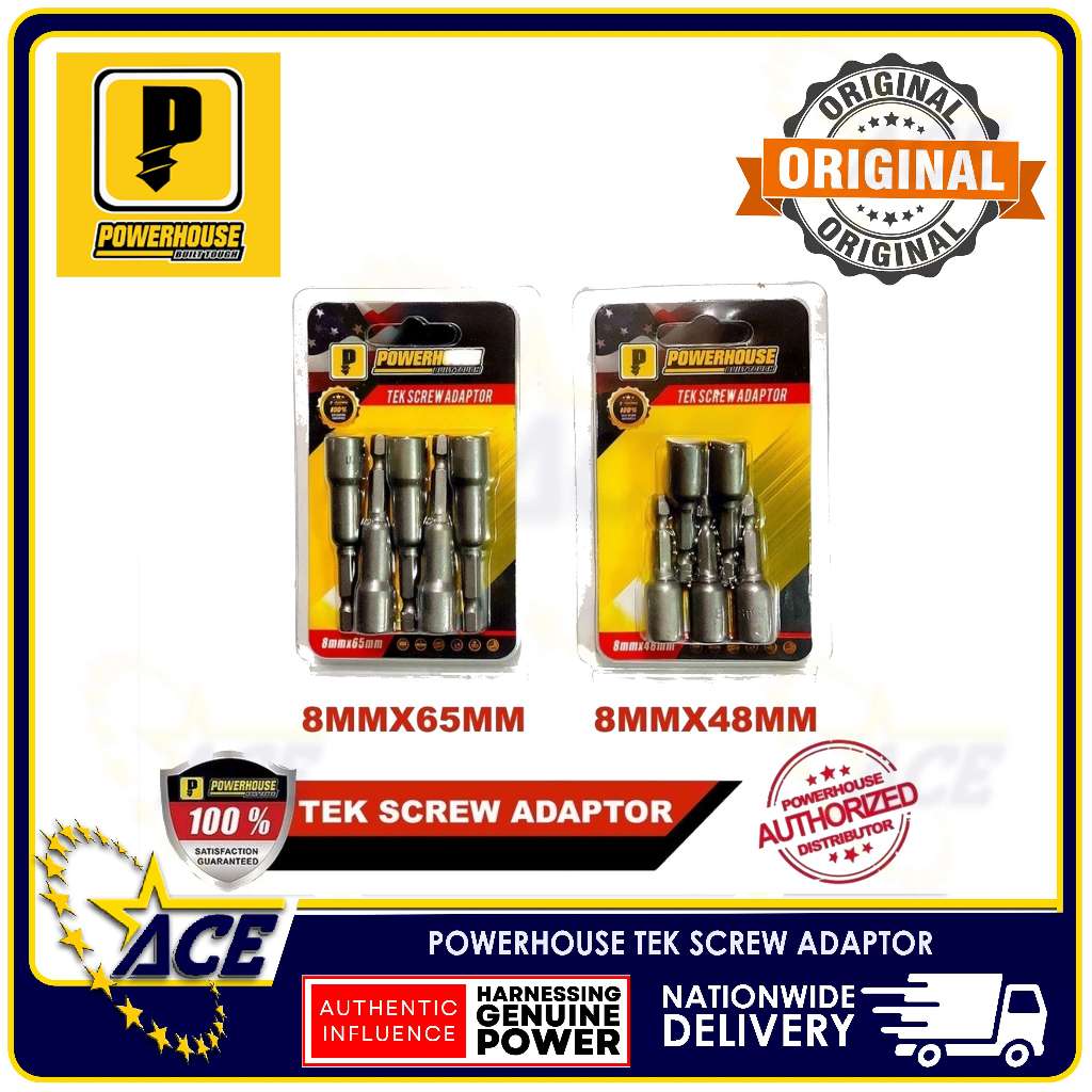 Powerhouse Tek Screw Adapter with ( 8mm x 48mm ) ( 5/16" x 2