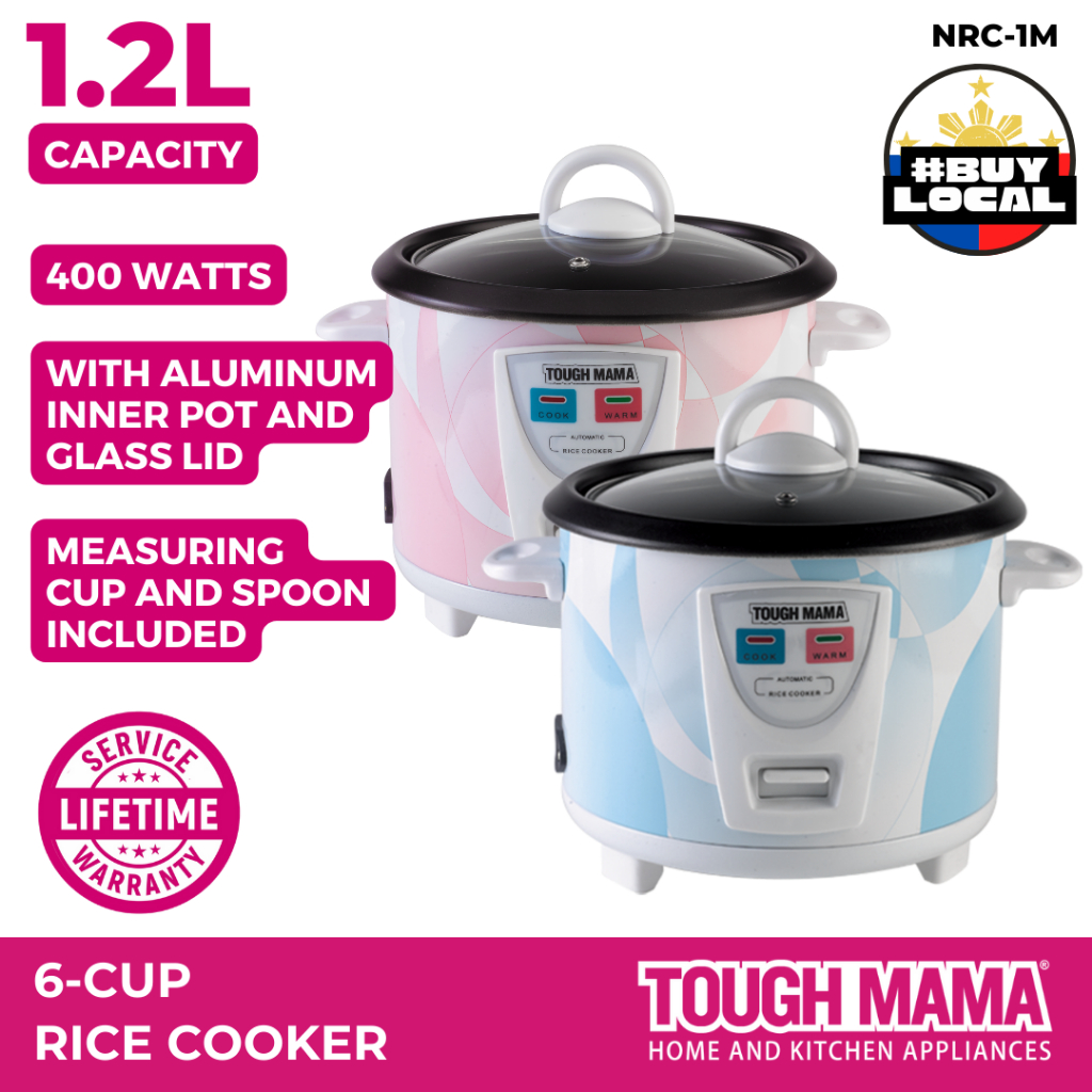 Tough Mama NRC-1M Straight Type Automatic Rice Cooker Non-stick 1.2L ...