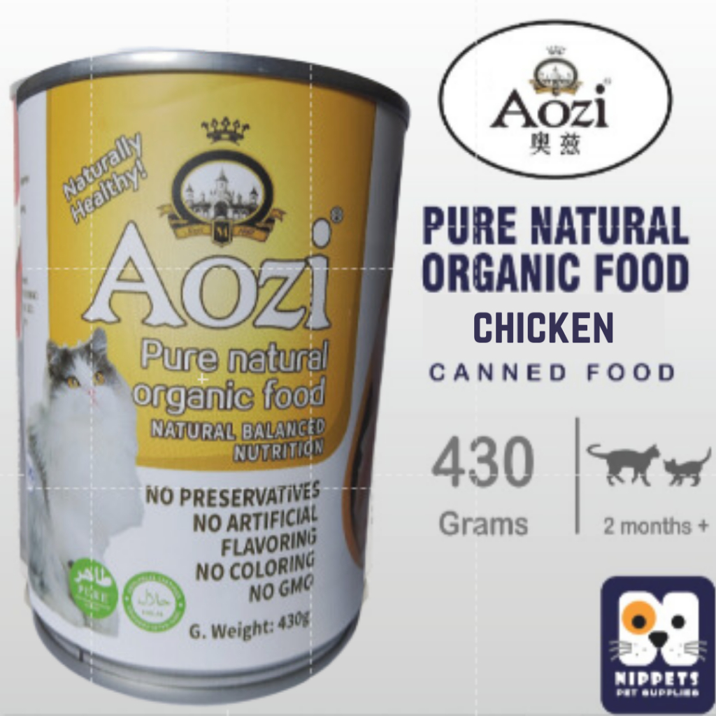 Aozi Wet Cat food in Can chicken 430g (set of 4 cans) | Shopee Philippines