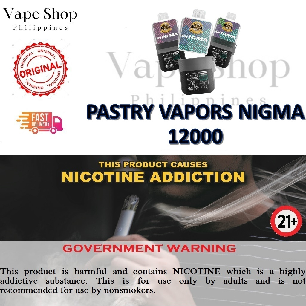 Pastry Vapors Nigma 12000 Disposable Rechargeable Prefilled Shopee
