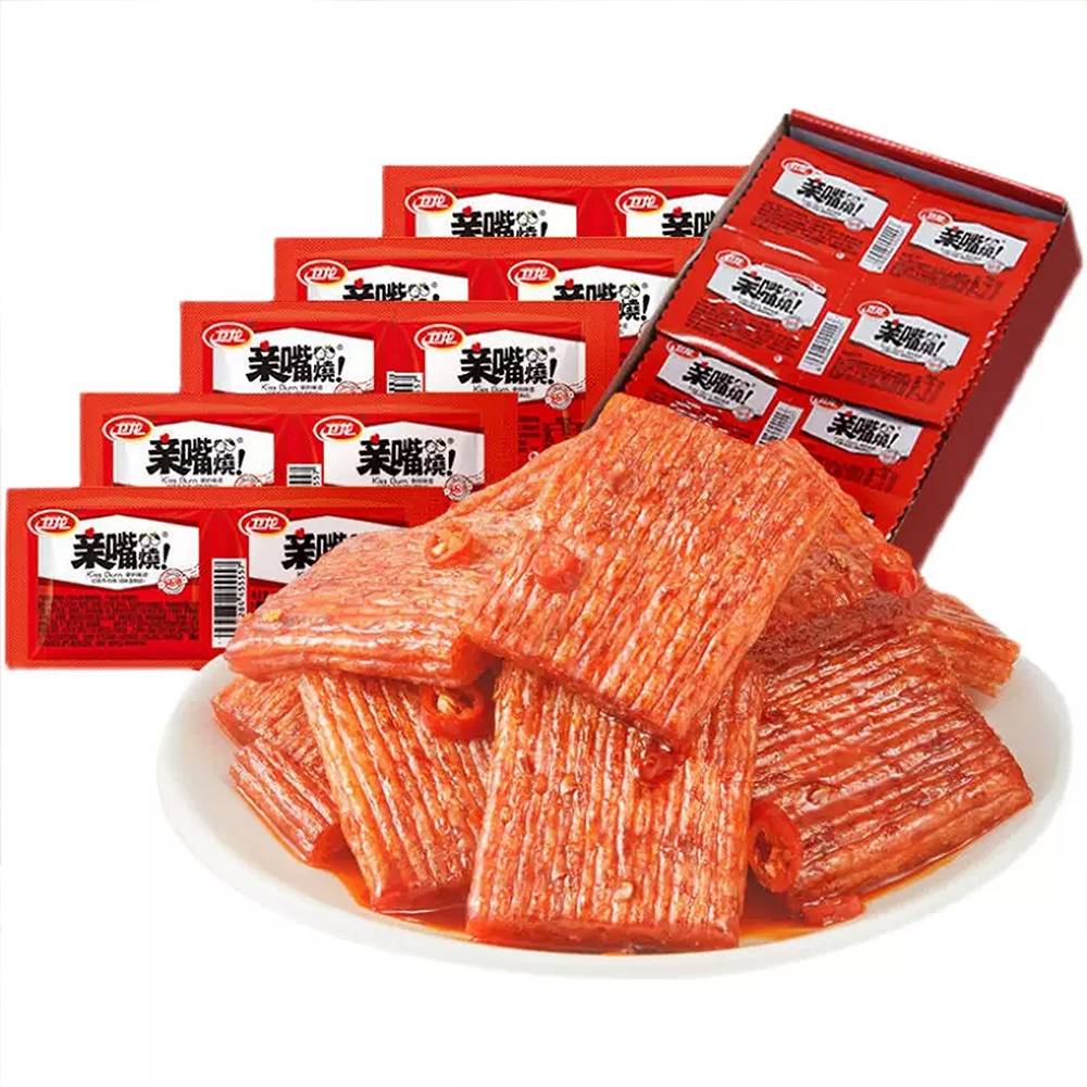 Spicy Kiss Burn Strips Chewy Office Snack Weilong Chinese Trending ...