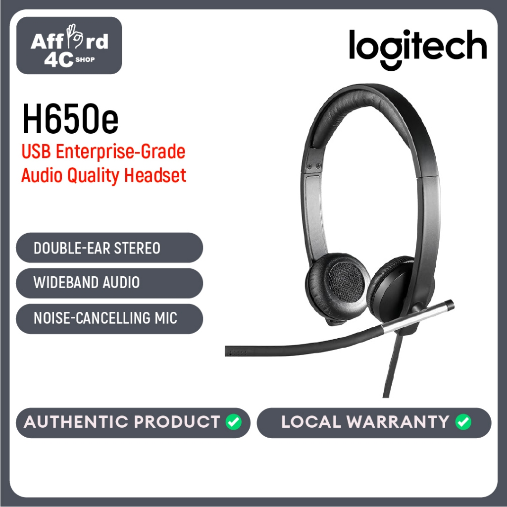 Logitech H650E USB Headset Shopee Philippines
