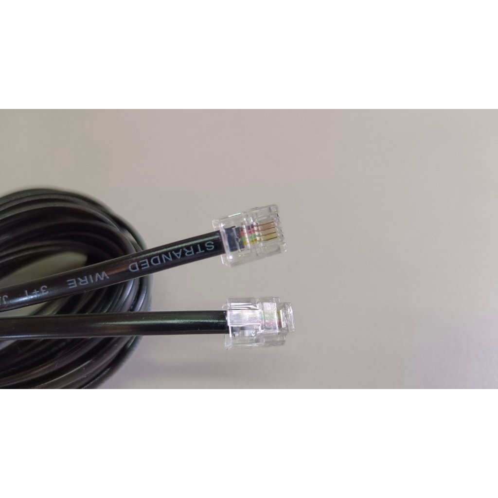 Telephone Wire With RJ 11 both ends for Globe, PLDT, FAX Machine etc ...