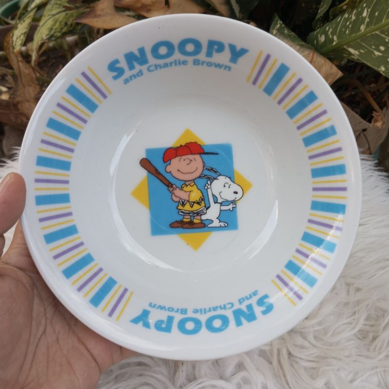 SNOOPY peanuts Calbee Cereal Bowl Plate Collectible | Shopee Philippines