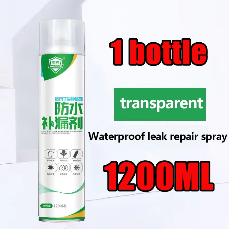 【1200ML】THUNDER Waterproof Spray sealant roof Wall Crack Pipes leak